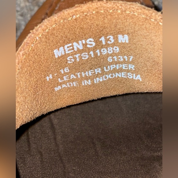 Men’s Tan Sperry slip on shoes size 13 - Picture 2 of 2